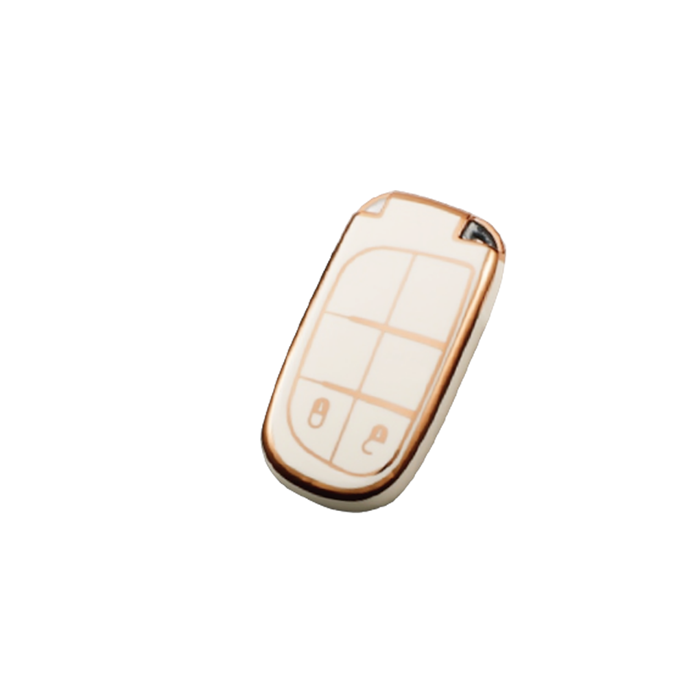 Acto TPU Gold Series Car Key Cover For Jeep Compass