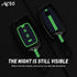 Acto Metal Sapphire Key Cover and Key Chain Compatible with Mahindra Xuv300 Pack of 1 Set (Glow in the Night)
