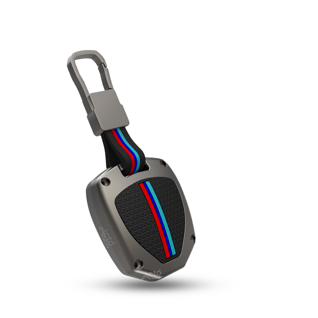 Acto Metal Sapphire Key Cover and Key chain Compatible with Toyota Camry, Corolla, Fortuner, Innova Pack of 1 Set (Glow in the Night)