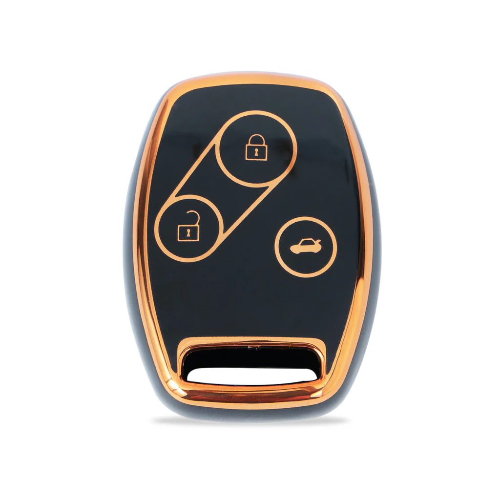 Acto TPU Gold Series Car Key Cover For Honda Brio