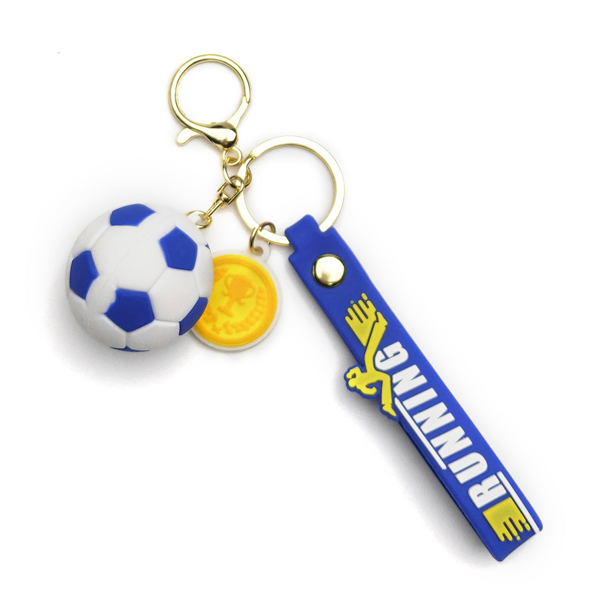 3D PVC Cartoon Keychain Football