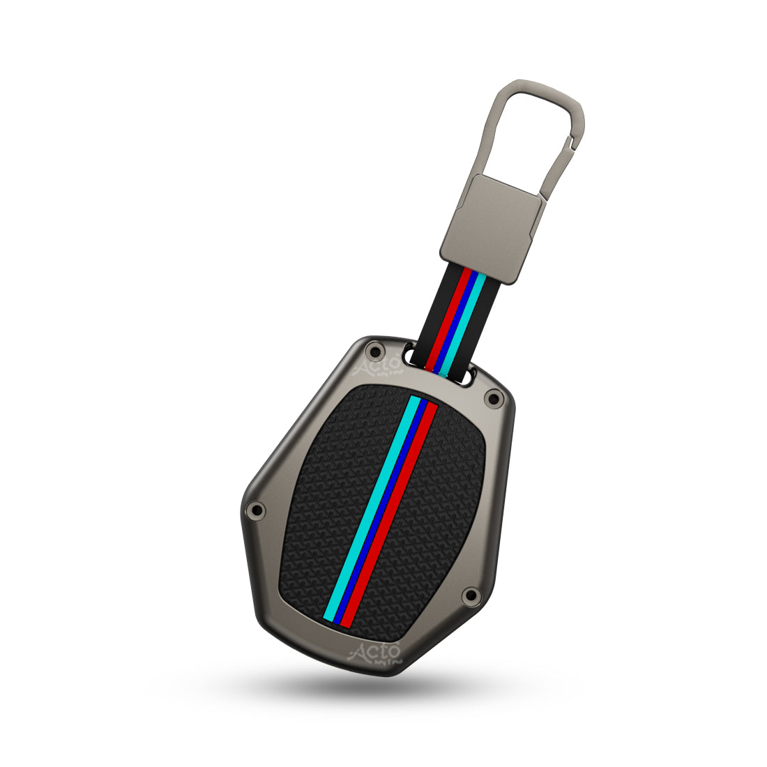 Acto Metal Sapphire Key Cover and Key chain Renault Duster, Lodgy, Logan & Verito Compatible with  Pack of 1 Set (Glow in the Night)