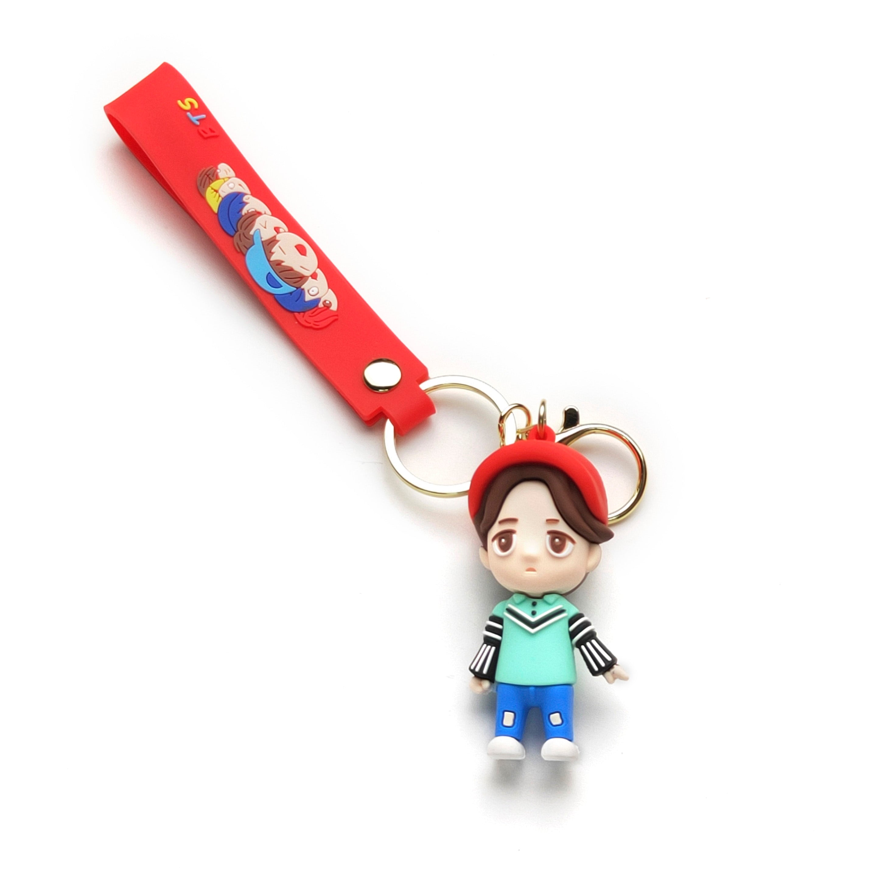 3D PVC Cartoon Keychain BTS