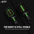 Acto Metal Sapphire Key Cover and Key chain Compatible with Hyudai I-10 Grand, Santro Pack of 1 Set (Glow in the Night)