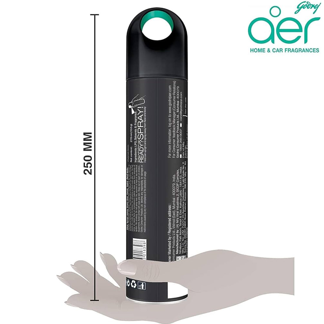 Godrej Aer Spray, Premium Air Freshener For Home, Office & Car