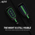 Acto Metal Sapphire Key Cover and Key chain Compatible with Hyundai i20 I Kona I Verna 2018 Pack of 1 Set (Glow in the Night)