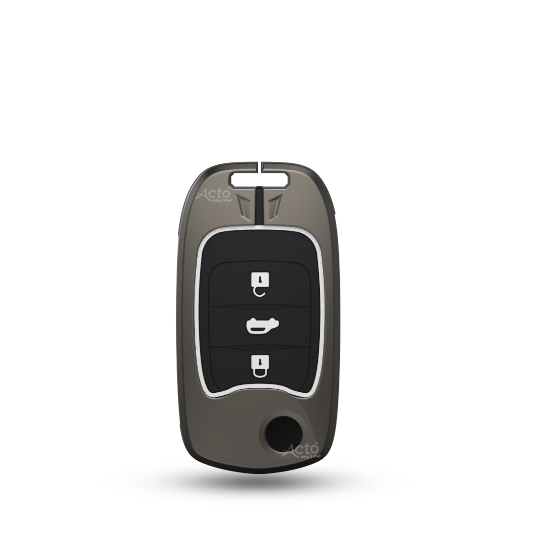 Acto Car Key Cover Metal Silicone Compatible with MG