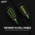 Acto Metal Sapphire Key Cover and Key chain Compatible with Hyundai i20 I Kona I Verna 2018 Pack of 1 Set (Glow in the Night)
