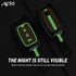 Acto Metal Sapphire Key Cover and Key Chain Compatible with Mahindra Xuv300 Pack of 1 Set (Glow in the Night)