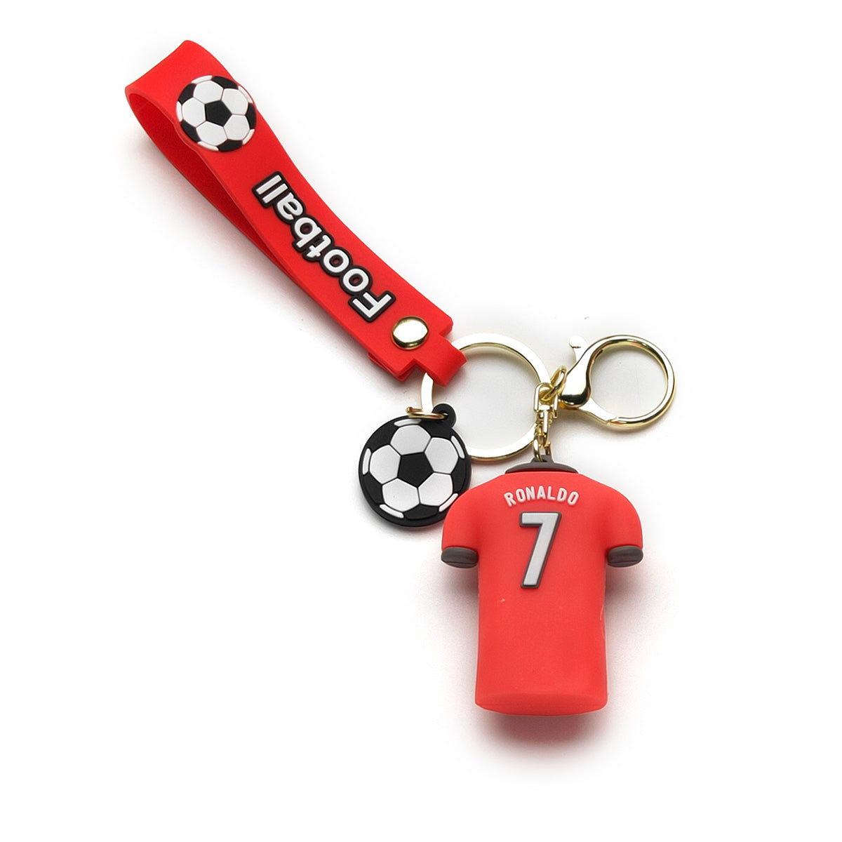 3D PVC Cartoon Keychain Football Jersey