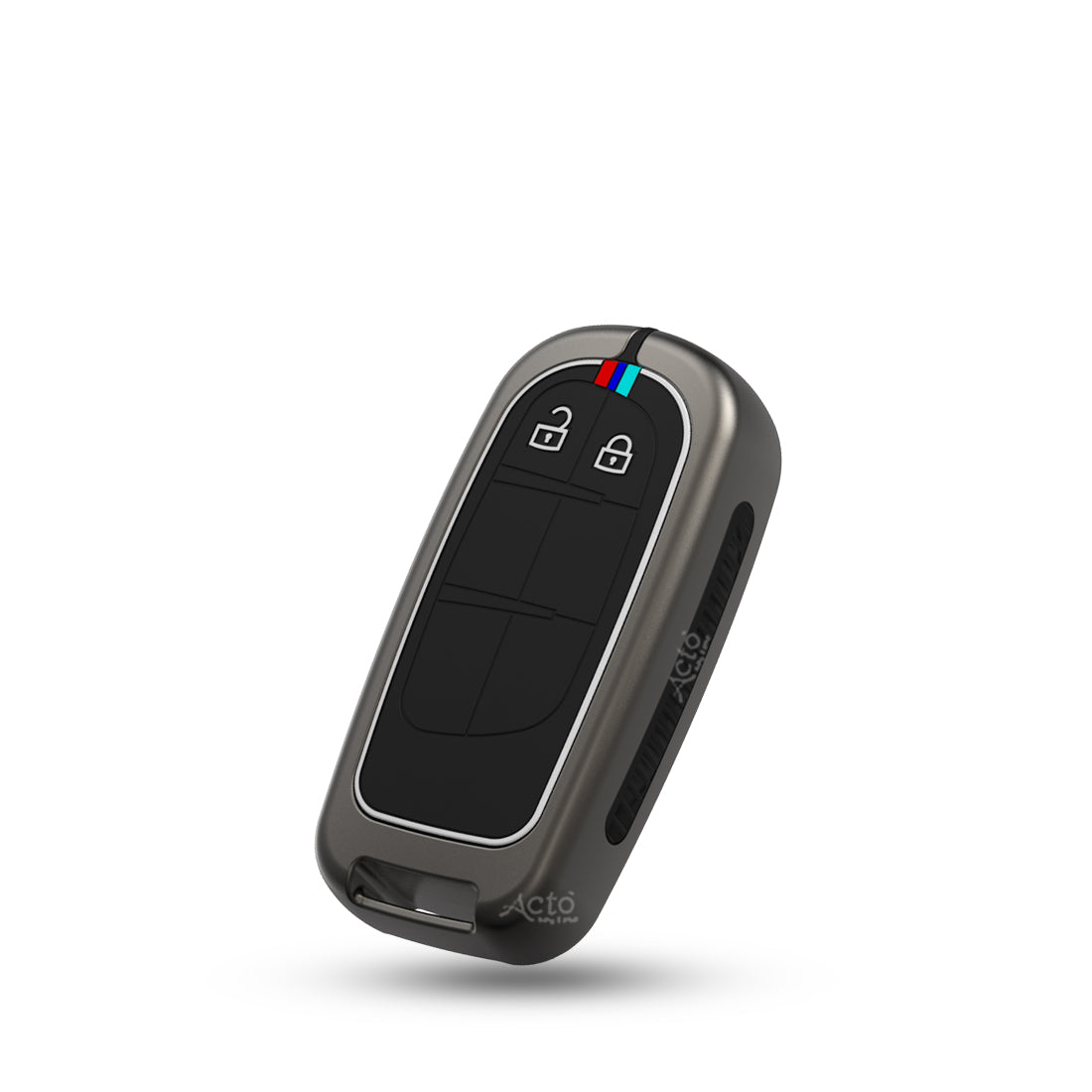 Acto Metal Sapphire Key Cover and Key chain Jeep Compass & Compass Trailhawk Compatible with  Pack of 1 Set (Glow in the Night)