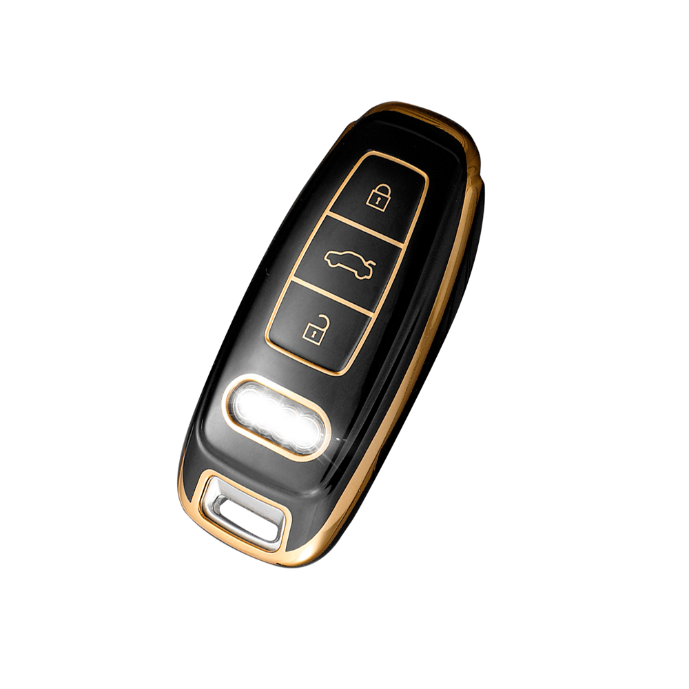 Acto TPU Gold Series Car Key Cover For Audi A8