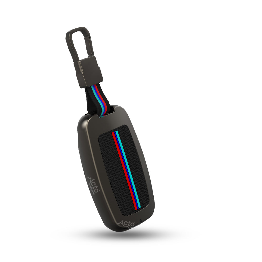 Acto Metal Sapphire Key Cover and Key chain Compatible with KIA Seltos & Sonet Pack of 1 Set (Glow in the Night)