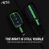 Acto Metal Sapphire Key Cover and Key chain Compatible with Hyudai  Aura I Elantra I I10 Grand Nios I i20 Elite I Verna 4S I Creta I i10 Grand I i20 Active I Tucson I Xcent Pack of 1 Set (Glow in the Night)