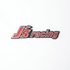 Carsonify 3D Metal JS Racing Car Badge Emblem Sticker | Premium Aluminum Alloy Chrome JS Racing Logo Decal | Self-Adhesive Metallic Badge for Car, Bike & SUV Exterior | Stylish Racing Auto Decoration Accessory