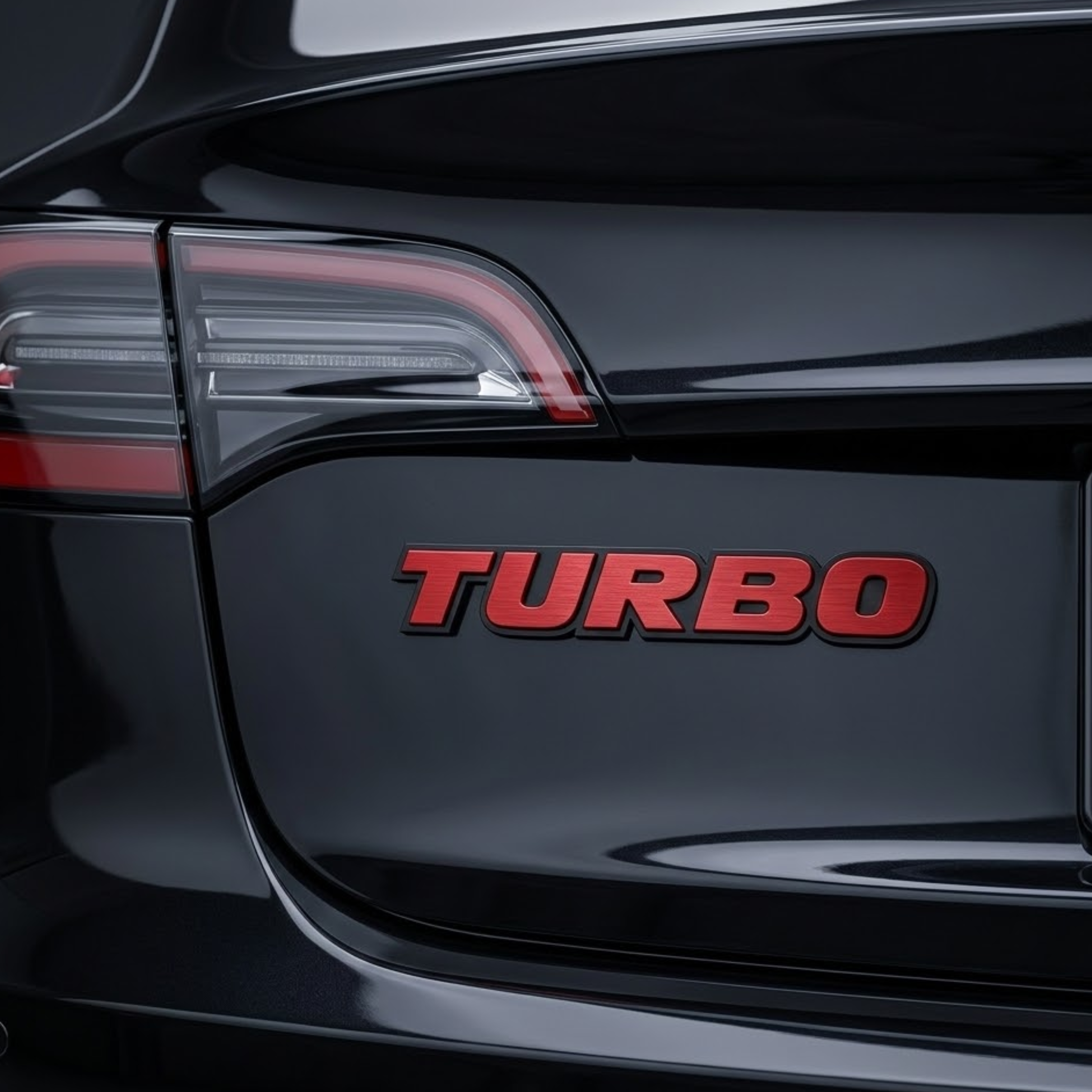 Carsonify 3D Metal TURBO Car Badge Emblem Sticker | Premium Aluminum Alloy Chrome TURBO Logo Decal | Self-Adhesive Metallic Badge for Car, Bike & SUV Exterior | Stylish Auto Styling Accessory