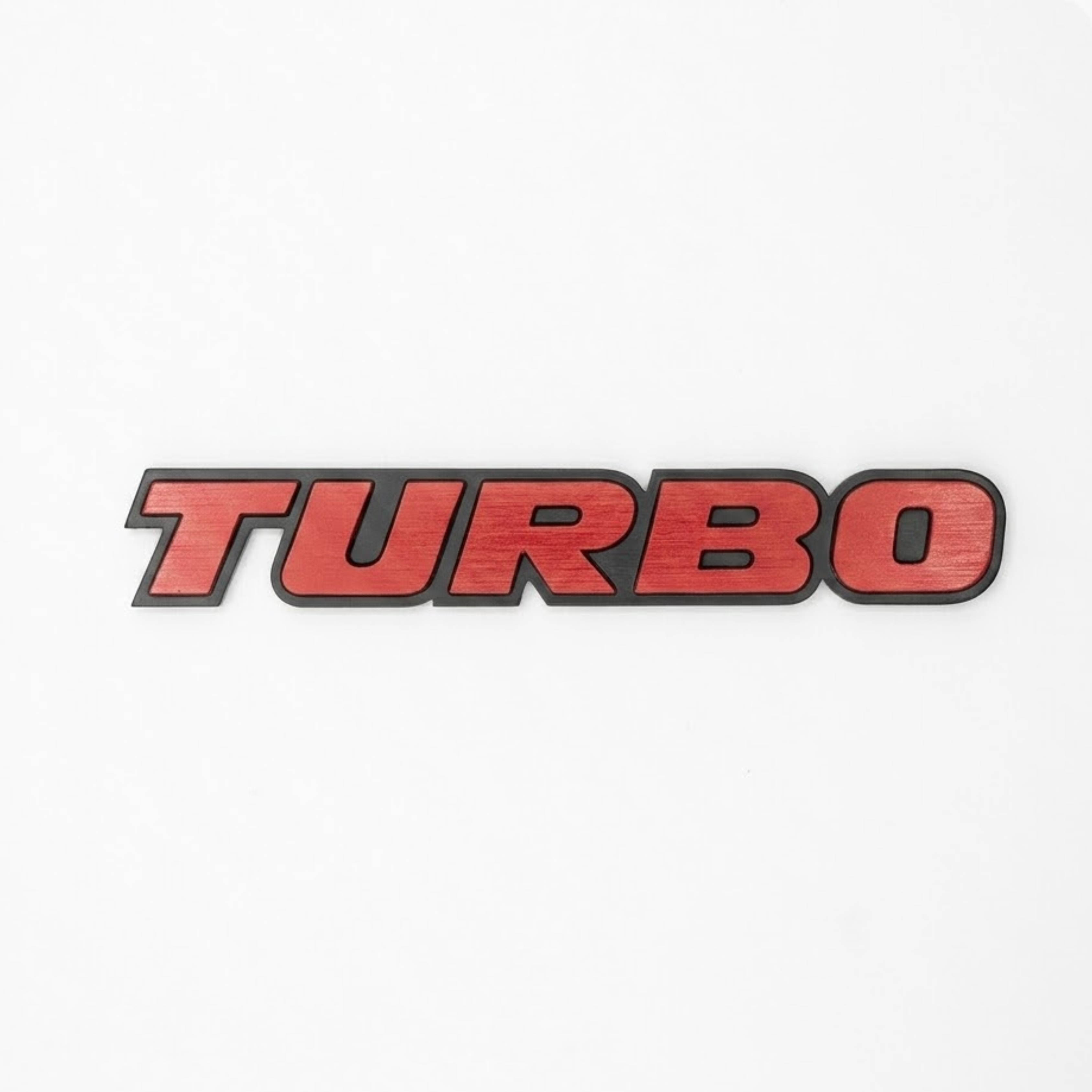 Carsonify 3D Metal TURBO Car Badge Emblem Sticker | Premium Aluminum Alloy Chrome TURBO Logo Decal | Self-Adhesive Metallic Badge for Car, Bike & SUV Exterior | Stylish Auto Styling Accessory