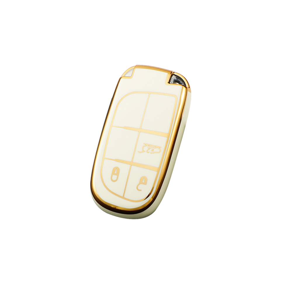 Acto TPU Gold Series Car Key Cover For Jeep Meridian