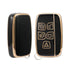 Acto TPU Gold Series Car Key Cover With Diamond Key Ring For Jaguar XJ