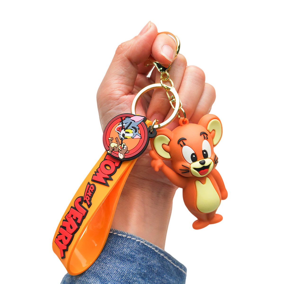 3D PVC Cartoon Keychain Tom and Jerry Tom