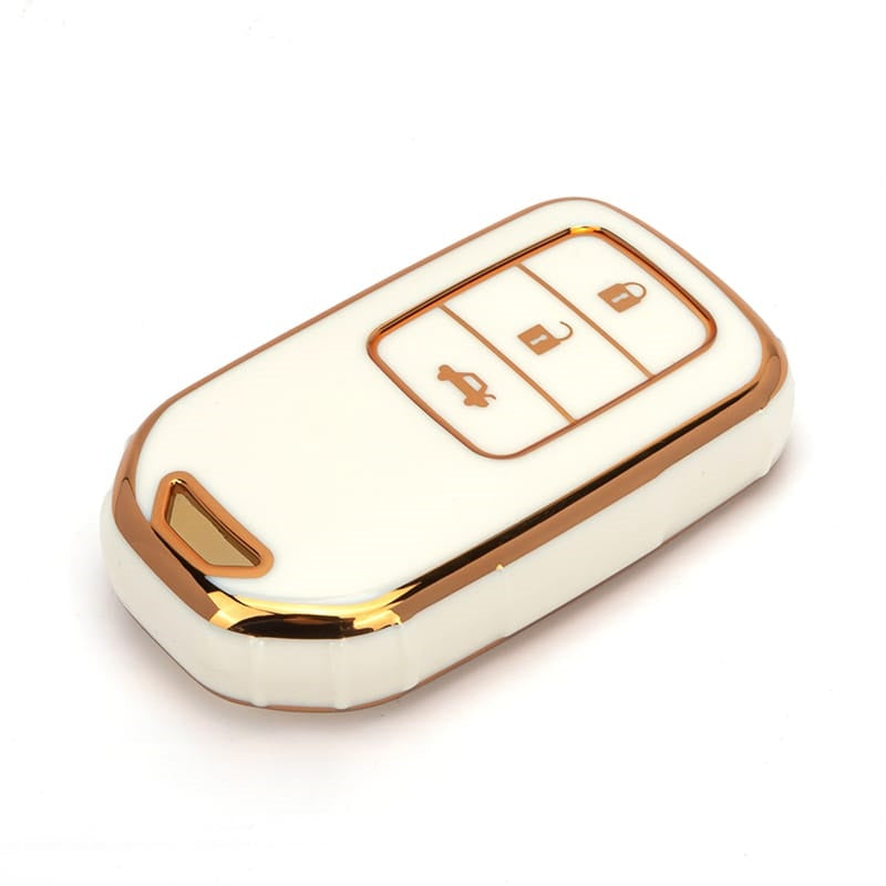 Acto TPU Gold Series Car Key Cover For Honda Jazz