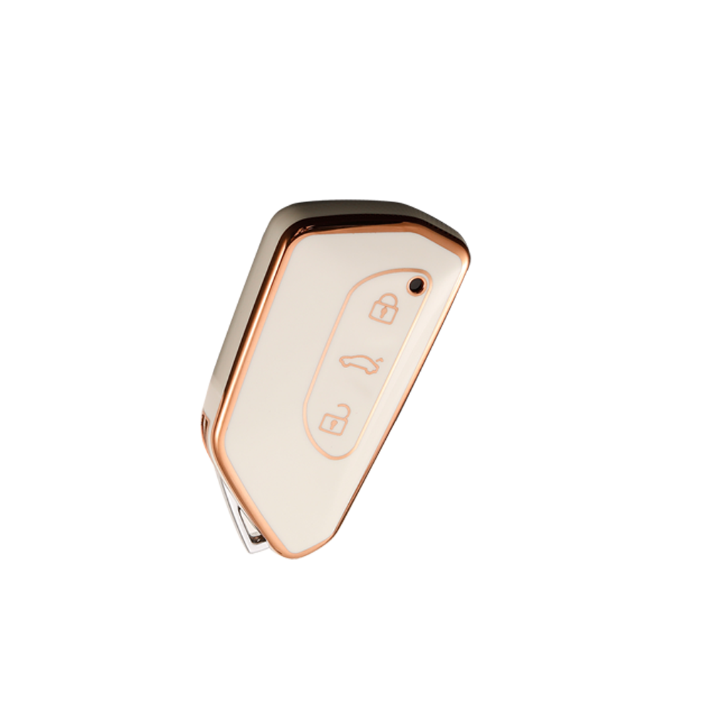 Acto TPU Gold Series Car Key Cover For Skoda Octavia