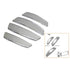 Car Status High Glossy Door Guard Edge Protector Set Of 4Pcs In Silver