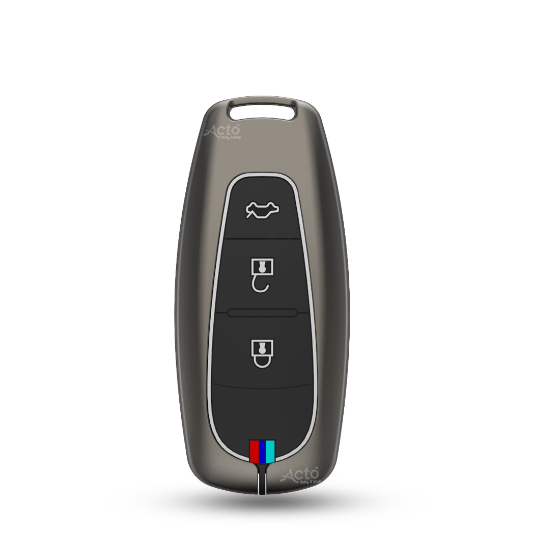 Acto Car Key Cover Metal Silicone Compatible with Maruti Suzuki