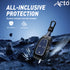 Acto Metal Sapphire Key Cover and Key chain Compatible with Tata Altroz I Harrier I Nexon Pack of 1 Set (Glow in the Night)