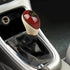 TypeR Gear Knob 5 Speed, Wooden PU Leather Manual Gear Knob for all Cars