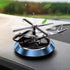 Solar Powered Rotating Helicopter Aromacure Furnishing Air Freshener Tablet for Car Interior