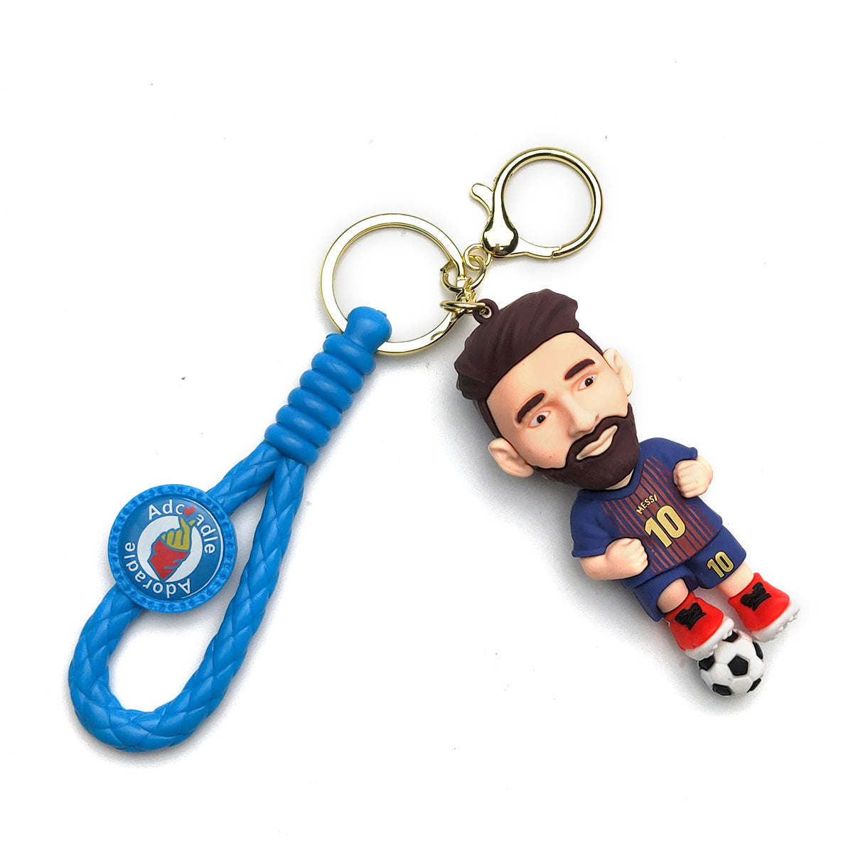 3D PVC Cartoon Keychain Football