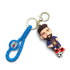 3D PVC Cartoon Keychain Football