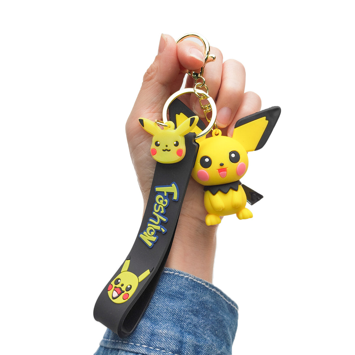 3D PVC Cartoon Keychain Pokeymon Pikachu