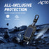 Acto Metal Sapphire Key Cover & Key Chain Compatible with Kia Seltos 2020, Sonet 2020 3 Button Flip Key | Premium Zinc Alloy Case | Glow in the Night Buttons | 360° Full Protection | Luxury Key Fob Cover | Pack of 1 Set