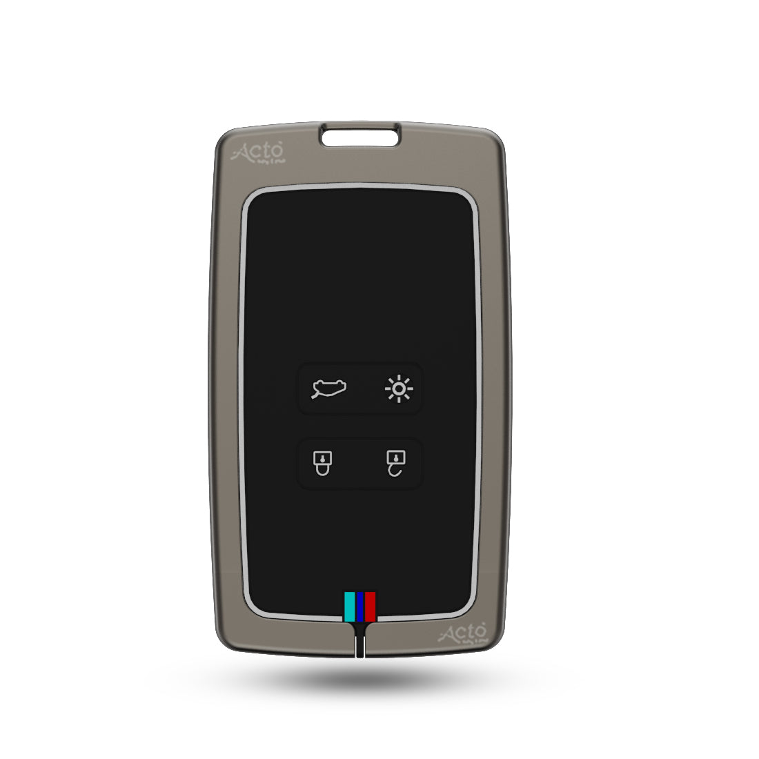 Acto Metal Sapphire Key Cover and Key chain Renault Triber & Kiger Compatible with  Pack of 1 Set (Glow in the Night)