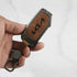 ACTO Metal Leather Car key cover with key chain Compatible With Kia