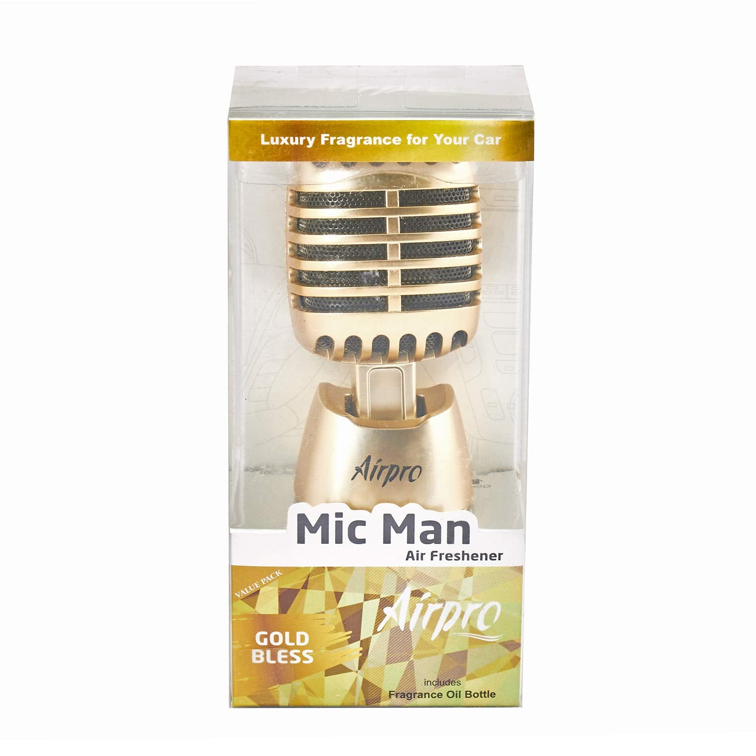 Airpro Luxury Popular Mic Man Car Perfume/Air Freshners For Dashboard Long Lasting Fragrance To Freshen'Up Your Car