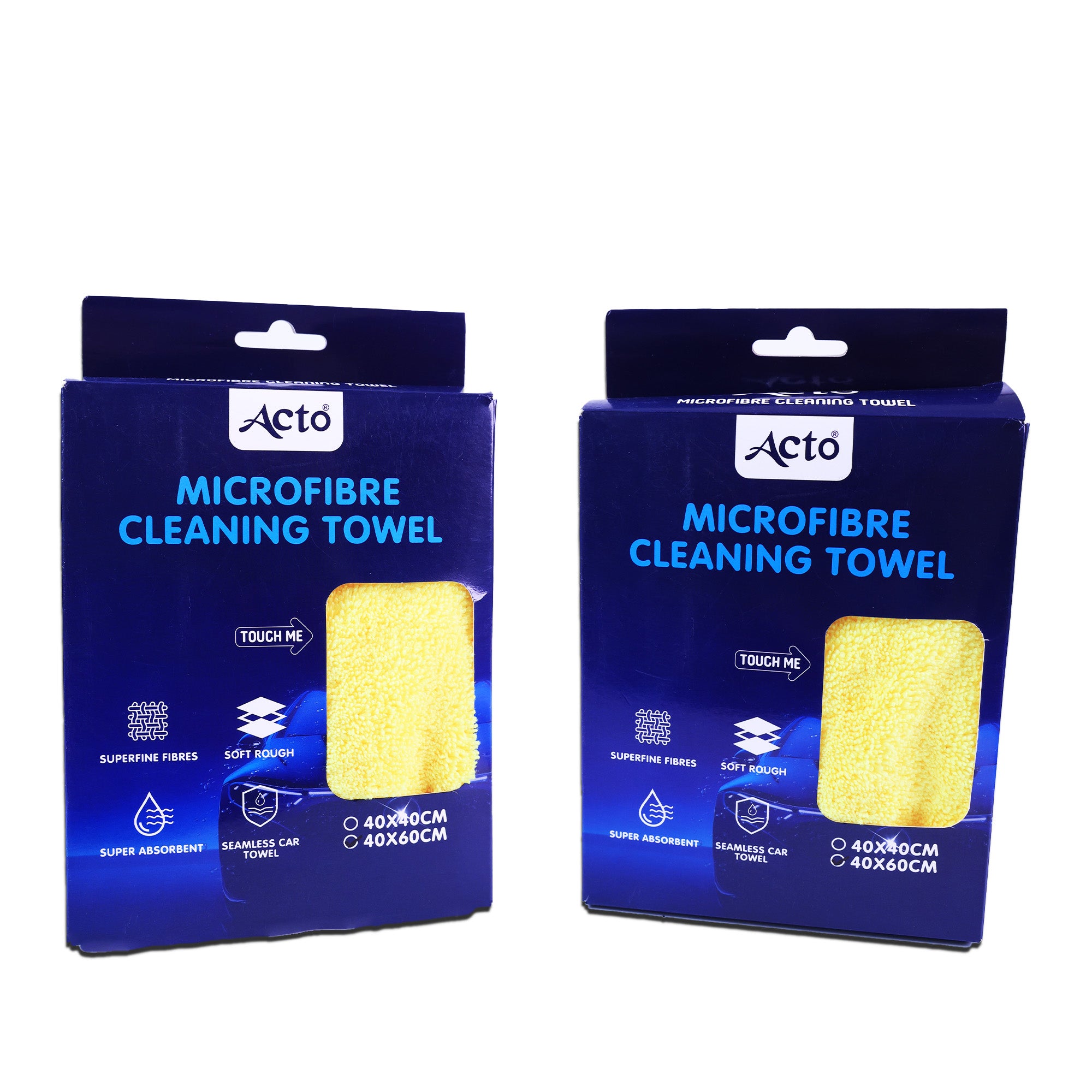 Acto Microfibre Cloth for Car Cleaning, Office and Home 400Gsm - 40x60cm set of 1 Pc