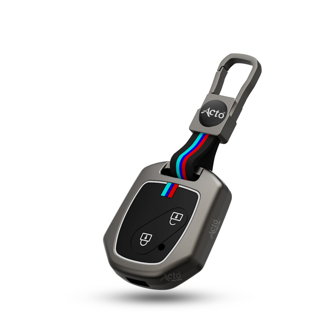 Acto Metal Sapphire Key Cover and Key chain Compatible with Honda CR-V Pack of 1 Set (Glow in the Night)