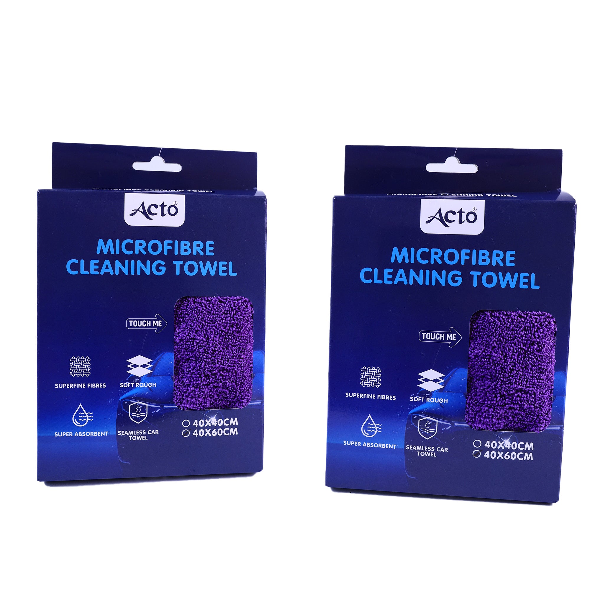 Acto Microfibre Cloth for Car Cleaning, Office and Home 400Gsm - 40x60cm set of 1 Pc