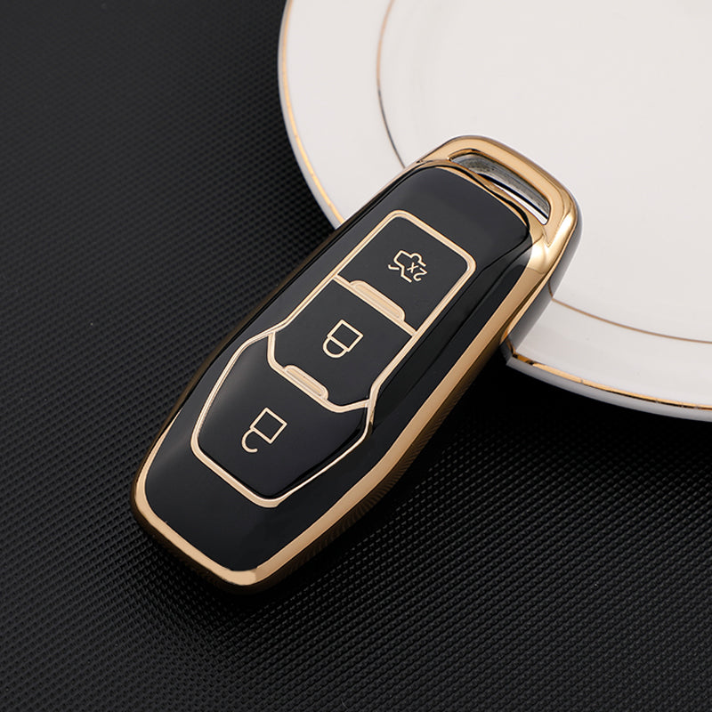 Acto TPU Gold Series Car Key Cover For Ford Figo