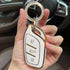 Acto TPU Gold Series Car Key Cover With Diamond Key Ring For MG ZS