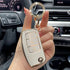 Acto TPU Gold Series Car Key Cover With Diamond Key Ring For Ford Ecosport