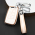 Acto TPU Gold Series Car Key Cover With TPU Gold Key Chain For Skoda Octavia