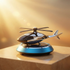 Solar Powered Rotating Helicopter Dashboard Showpiece – Automatic Moving Car Decor
