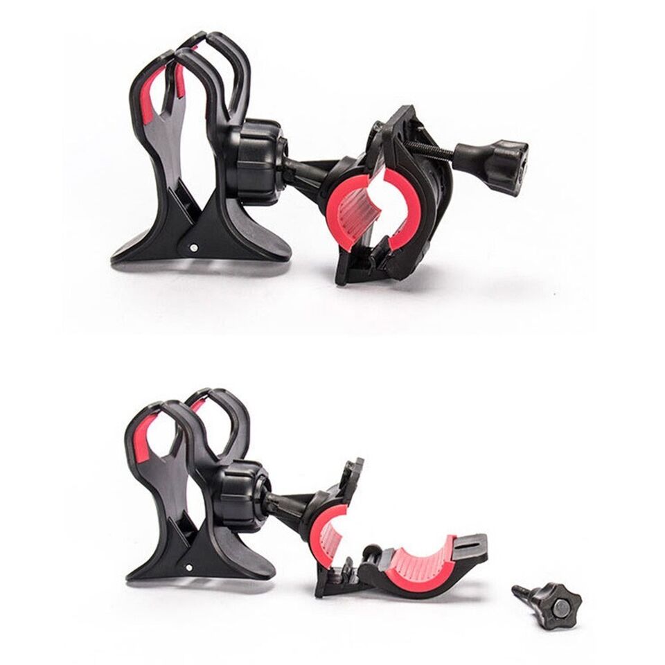 Mobile Mount Holder for Universal Bike & Bicycle in Black and Red Color pack of 1 Pc