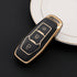 Acto TPU Gold Series Car Key Cover With TPU Gold Key Chain For Ford Figo