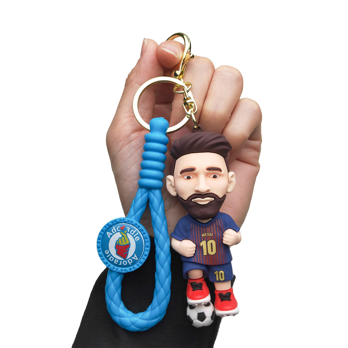 3D PVC Cartoon Keychain Football