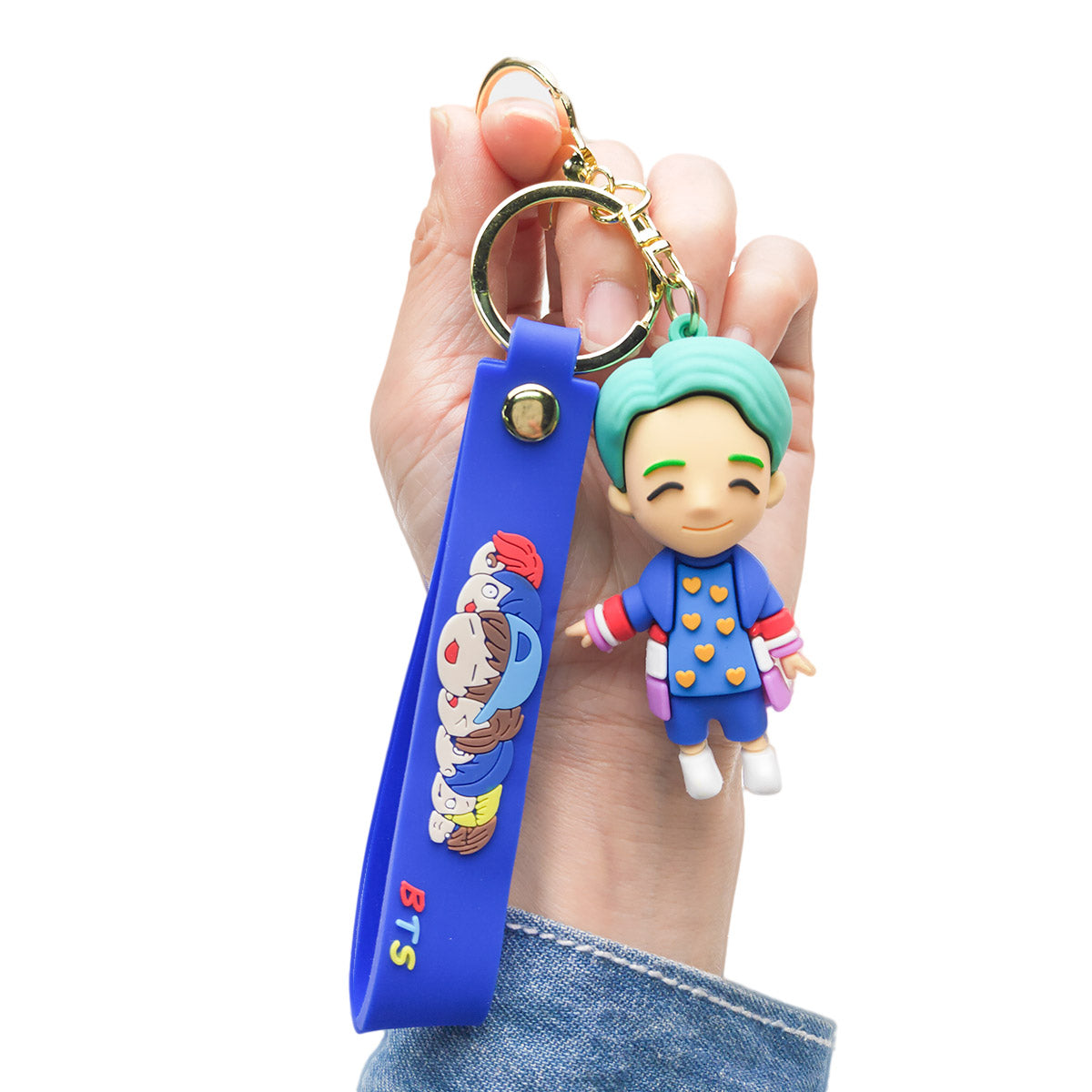 3D PVC Cartoon Keychain BTS